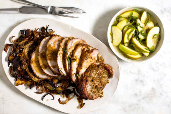 Read more about the article Cider-Roasted Pork Loin With Pickled Apples and Chiles